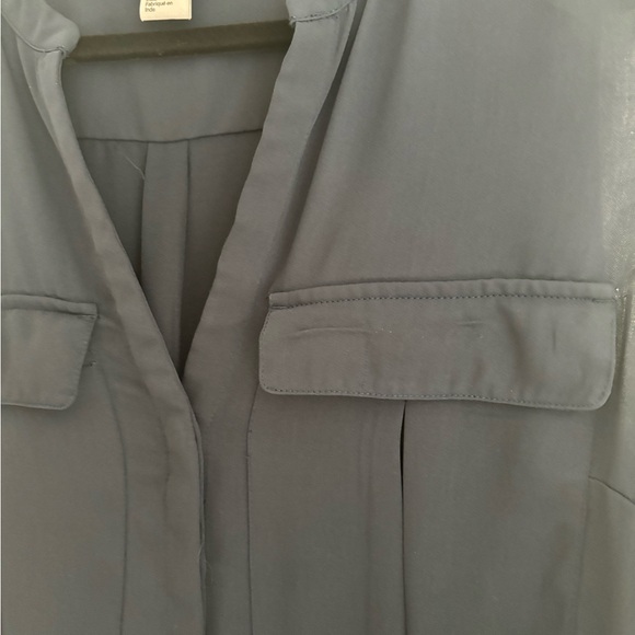 Navy Sleeveless Drawstring Dress - Picture 7 of 8